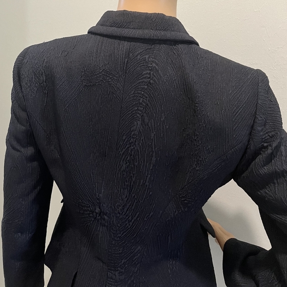Italian Made Piazza Sempione Textured Black Jacket Size IT 42 or US 8/M … - Picture 12 of 16
